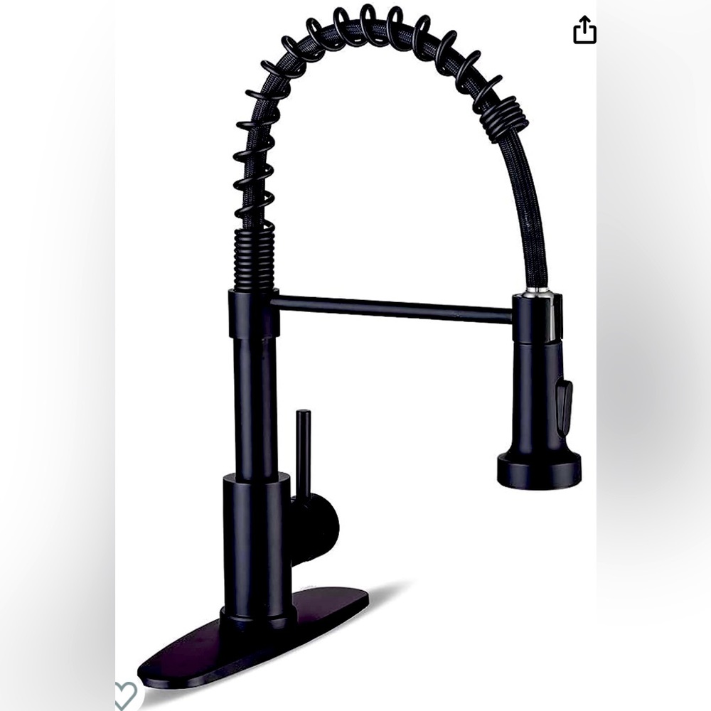 Brand new in box black matte finish kitchen faucet
